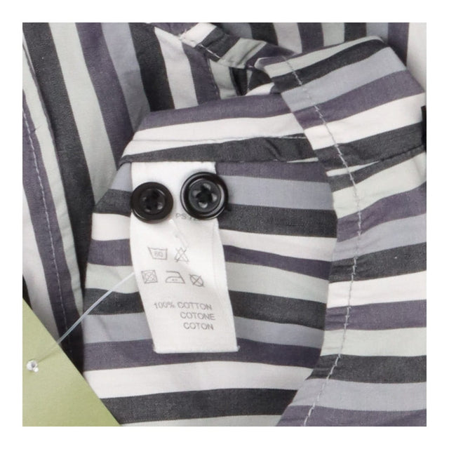 Paul Smith Grey and White Striped Long Sleeve Cors