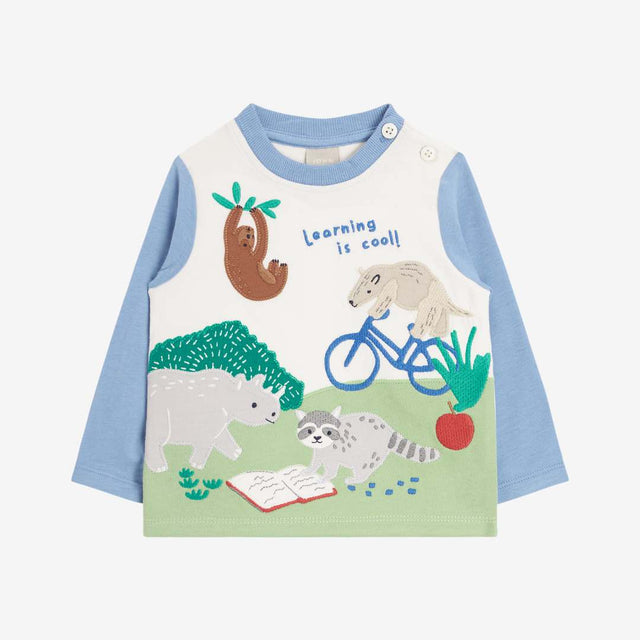Baby Learning Is Cool Applique Top