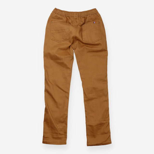 Trousers chino style pull on brown