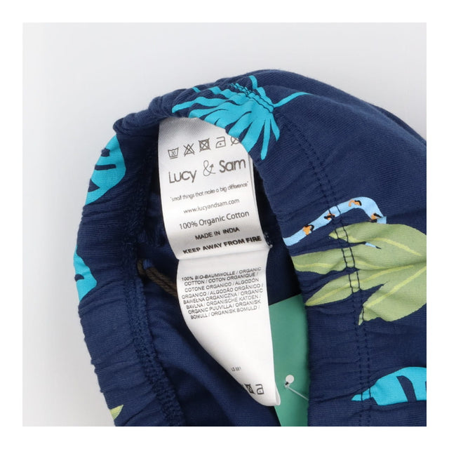 Harem Joggers Blue Jungle Print