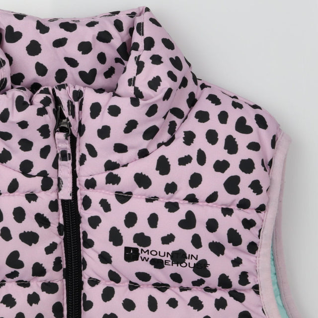 Gilet purple animal print