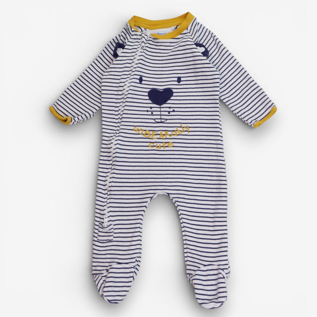 Sleepsuit Navy Stripe 'Unbearably cute'