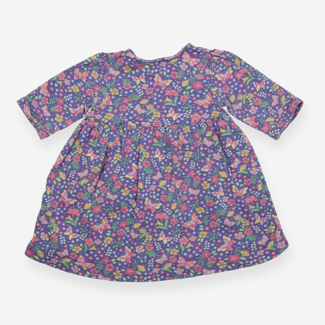 Purple Butterflies Dress with Pocket Pal