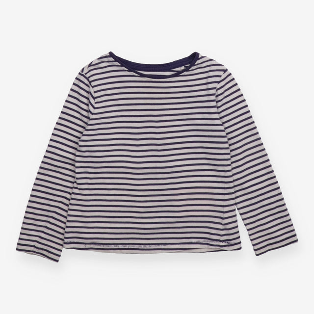 T-shirt long sleeves navy and white stripe