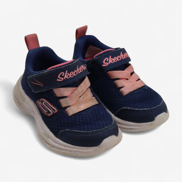 Sketchers Trainers Navy & Pink