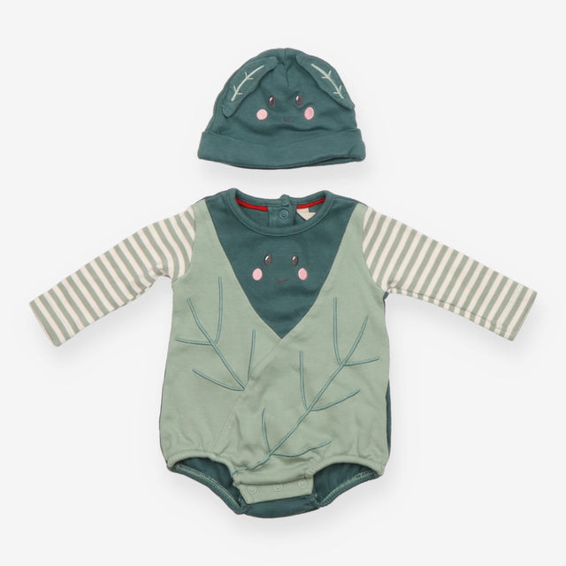 Cabbage Bodysuit and Hat
