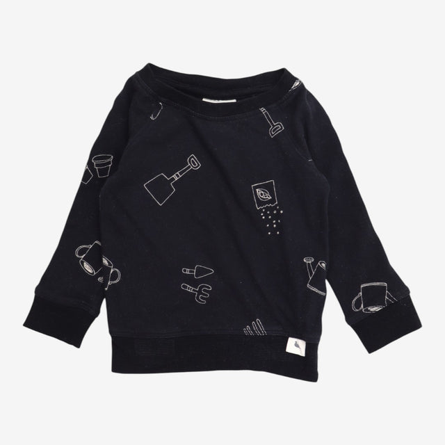 2 piece jersey joggers and jumper black gardening
