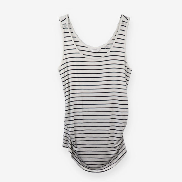 Navy Stripe Maternity Vest Top