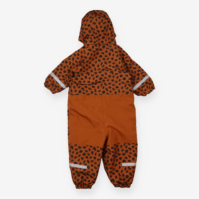 Brown leopard print snowsuit