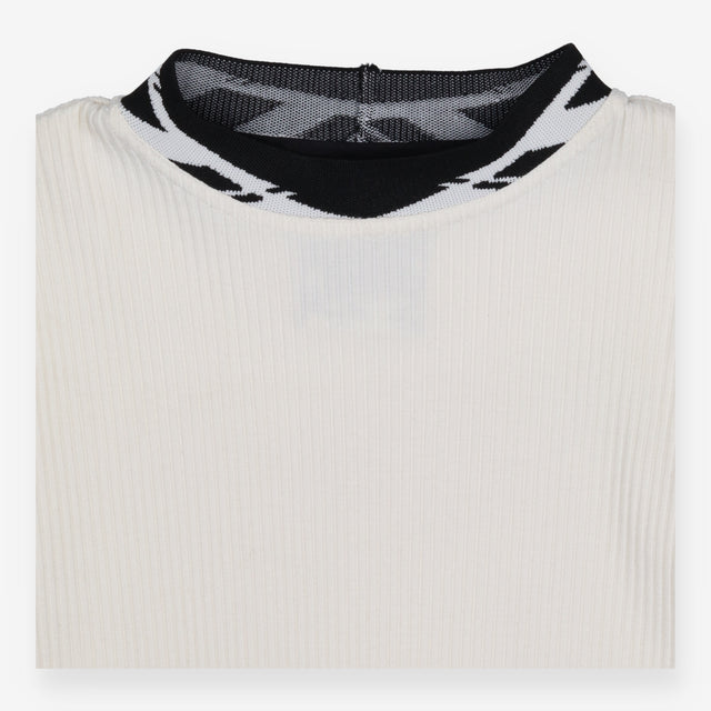 P.A.M. Perks And Mini Cream Ribbed Long Sleeve Top