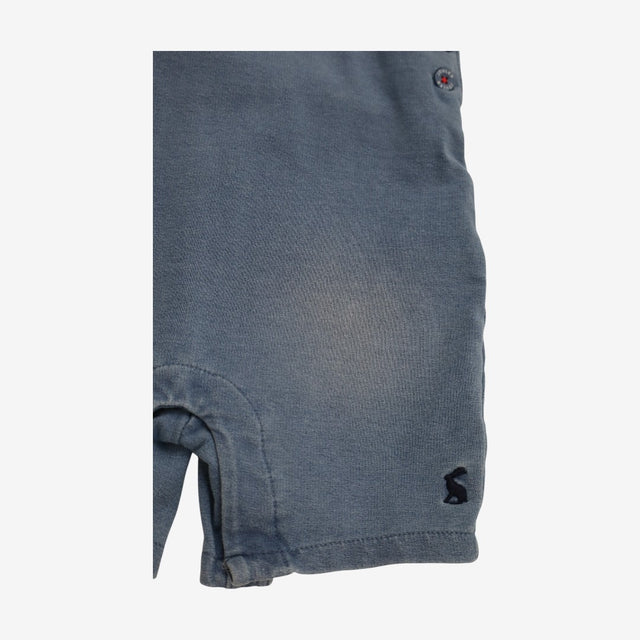 Short dungarees blue denim style