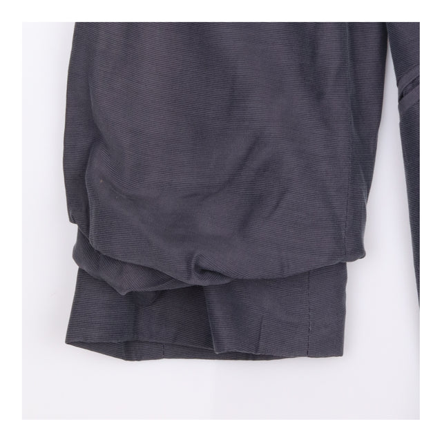 Blazer Grey Relaxed Ruched Sleeve Tailored Jacket