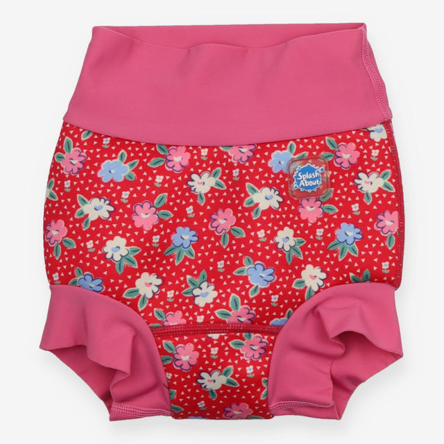 Happy Nappy Pink with Flowers