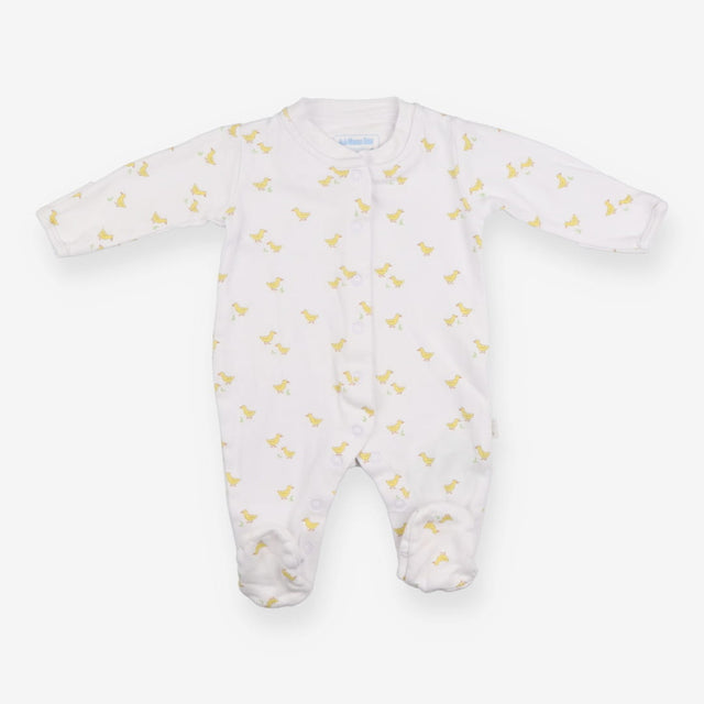 Sleepsuit White with Yellow Ducks