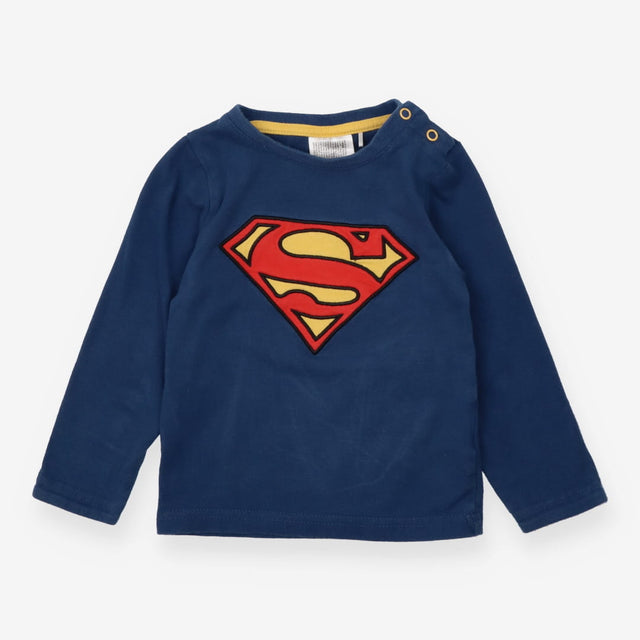 T-Shirt Long Sleeved Blue Superman