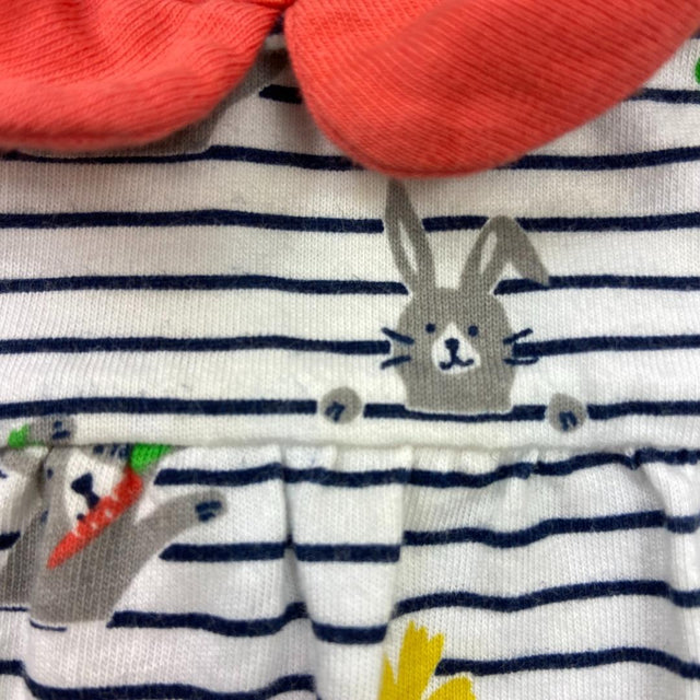 Stripy Rabbit Dress & Bloomers Set