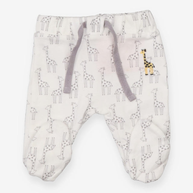 White Giraffe Footed Leggings