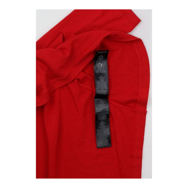 Red Cropped Open Front Knitted Bolero Cardigan
