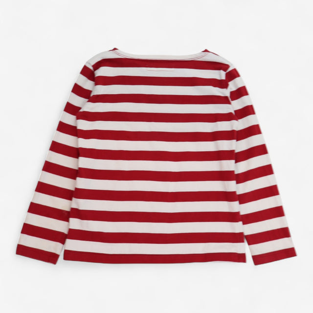 T-shirt long sleeve red white stripe