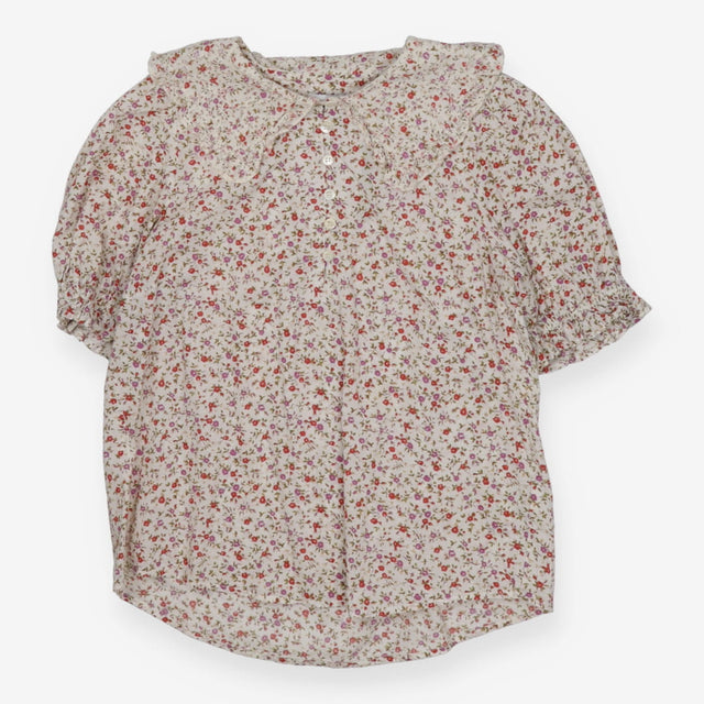 Puff Sleeve blouse floral print with frill collar