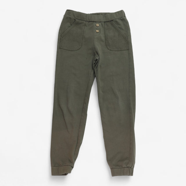 Joggers Khaki Green with Buttons