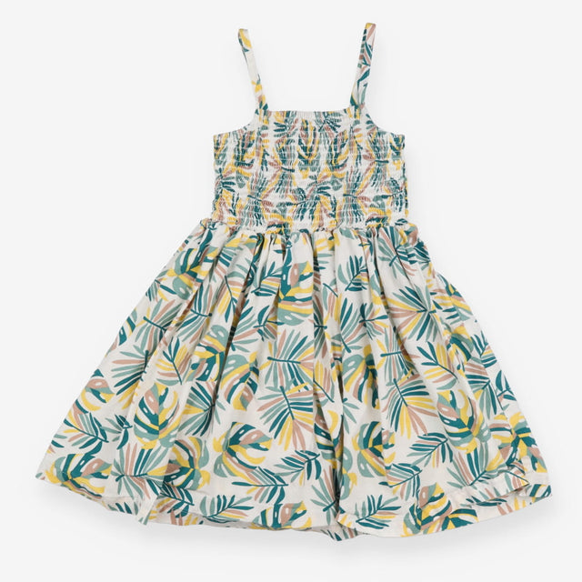 Sun Dress Rainforest Shirred