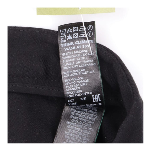 Trousers Black Slim Leg Tailored Short Length