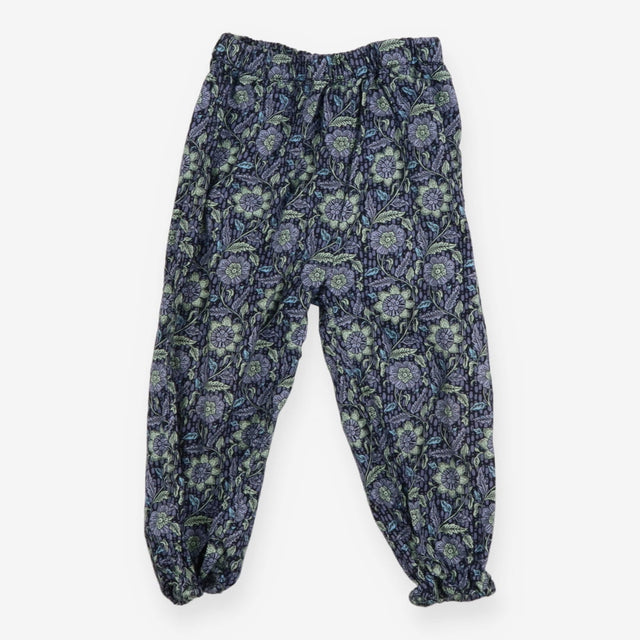 Harem trousers blue/green floral