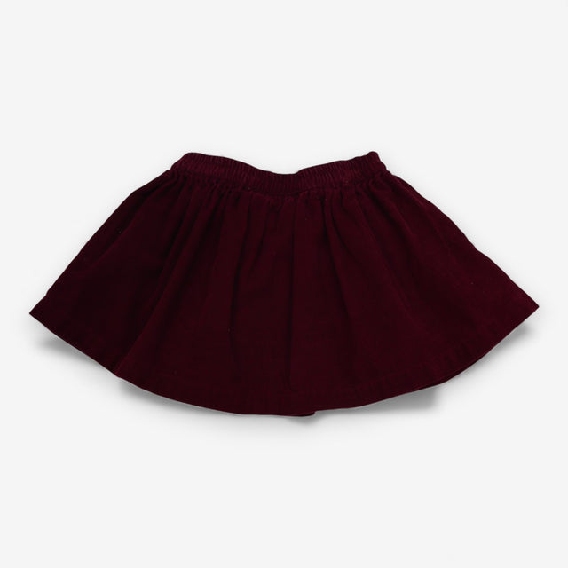 Skirt plum cord pocket
