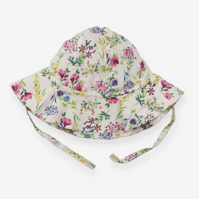White Floral Sun Hat