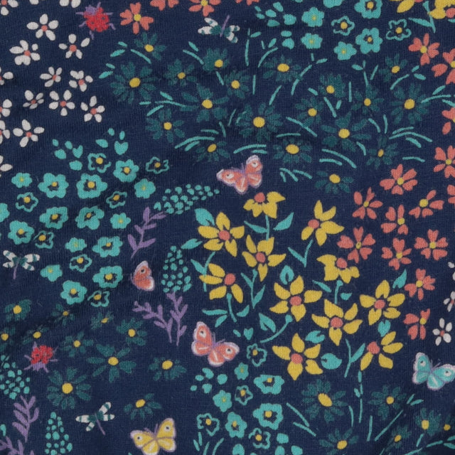 Blue Flowers and Butterfly Playsuit