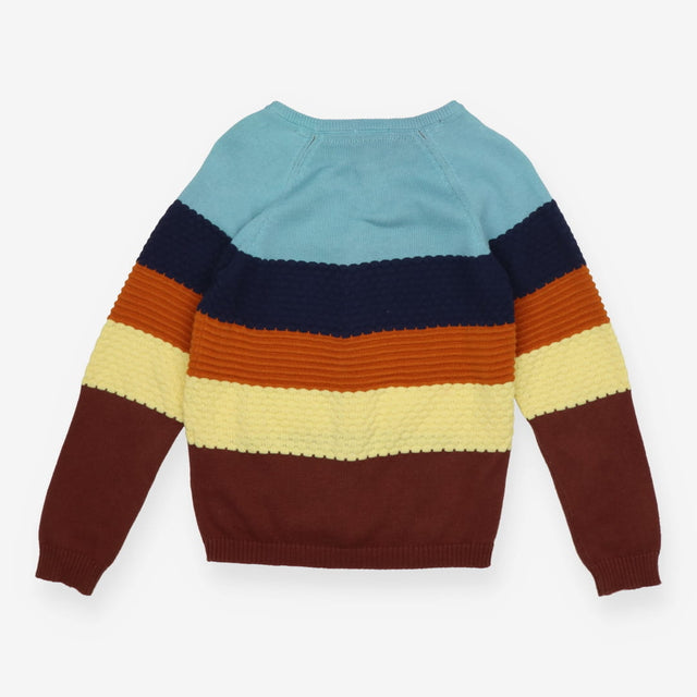 Cardigan Knit Waffle Stripe
