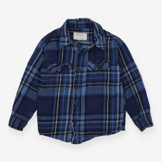 Blue checked shirt