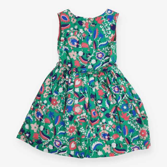 Dress Sleeveless Green Floral