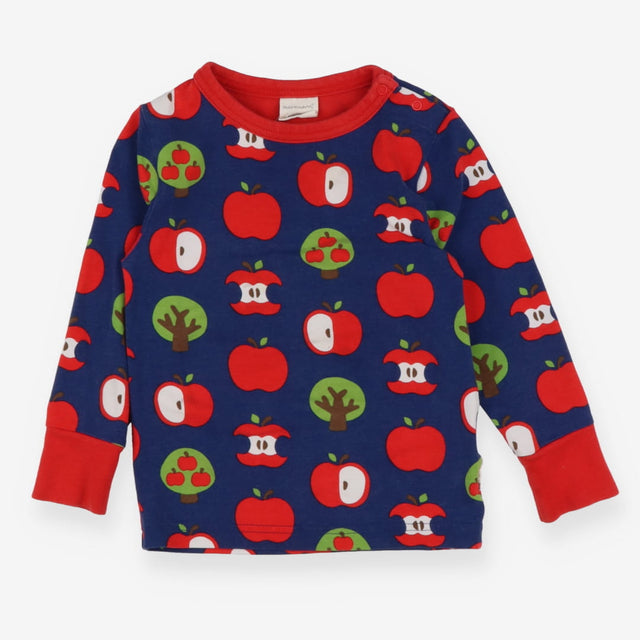 T-shirt long sleeve blue apple orchard