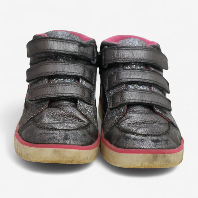 Trainers Grey & Pink Star High Tops