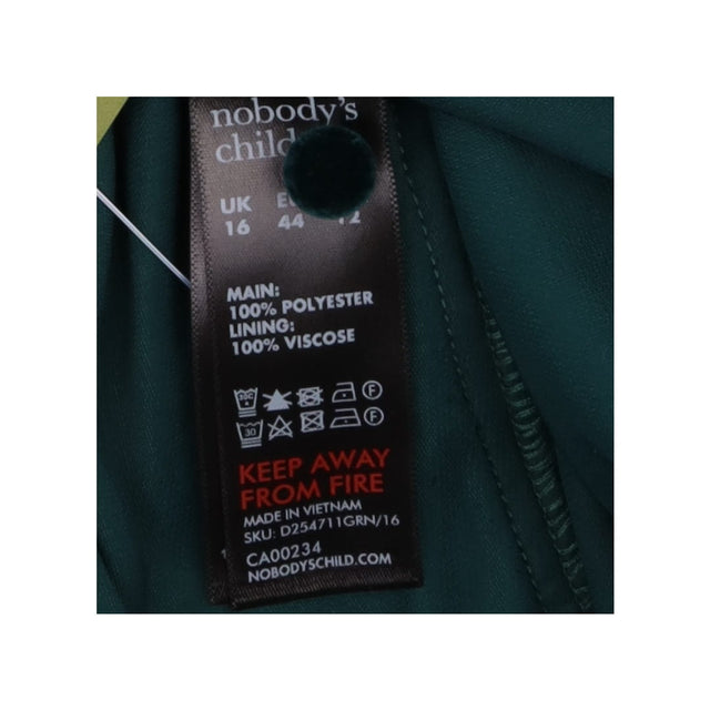 Nobody's Child Dress Emerald Green Velvet Mini