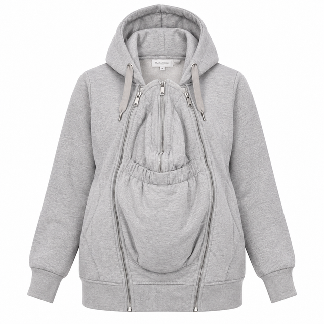 Hoodie Grey Marl 3-in-1 Maternity Babywearing