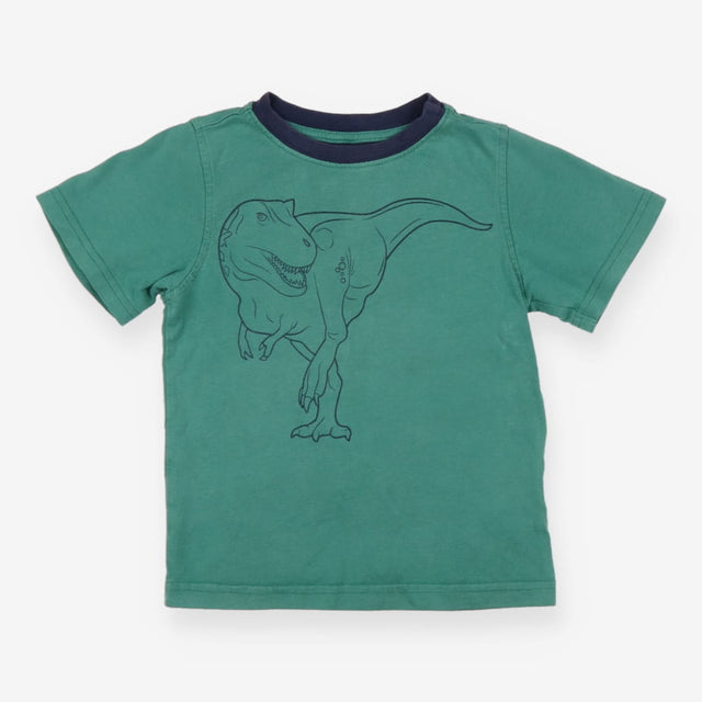 Green t-rex print tee