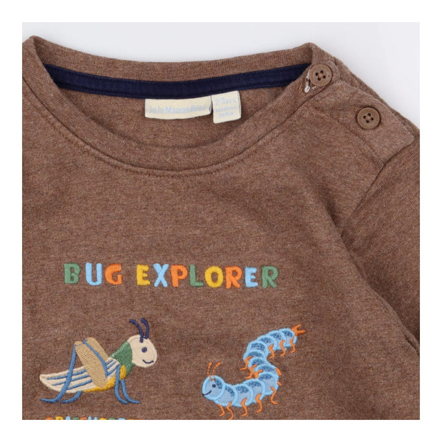 T-shirt brown stripe bug explorer