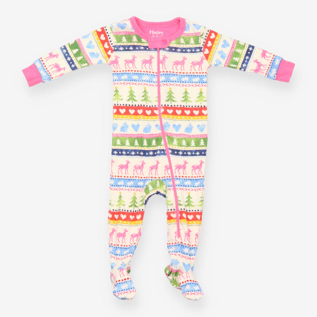Sleepsuit zip fairisle