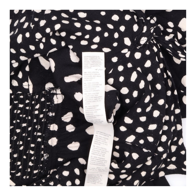 Jumpsuit Black White Polka Dot Cami Strappy Wide L