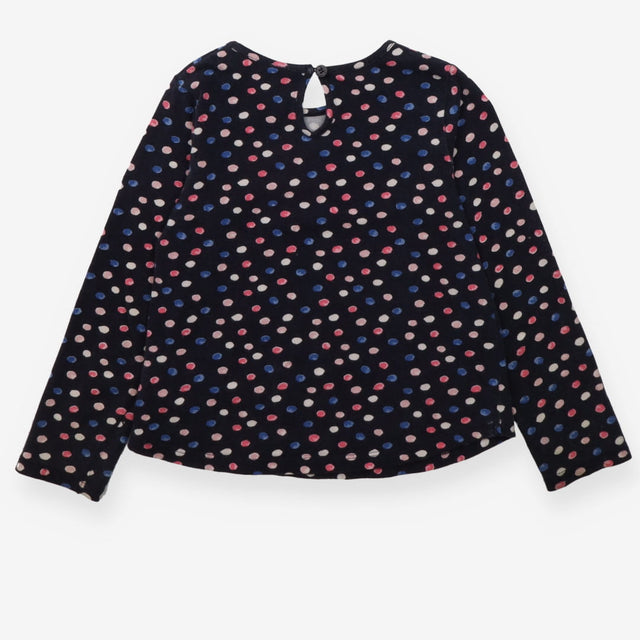 Tee LS navy spots