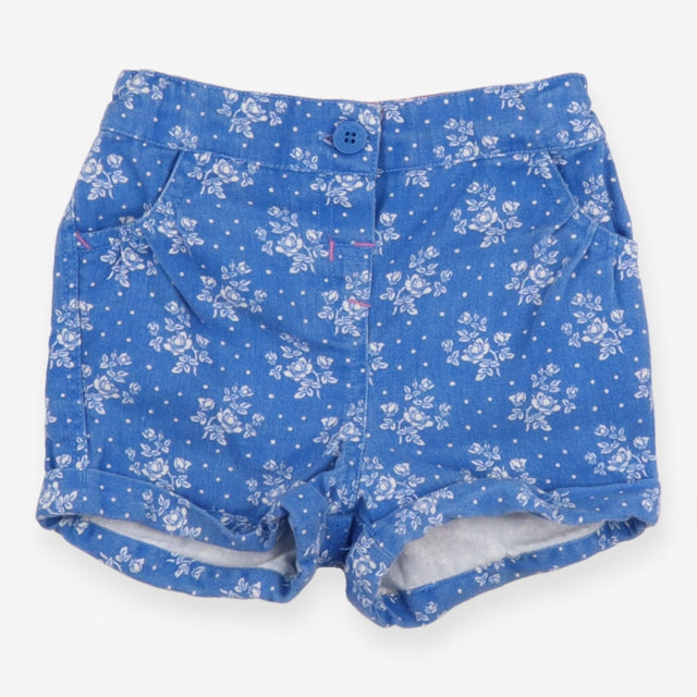 Shorts blue white flowers