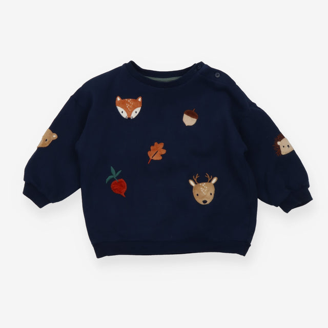 Navy Woodland Sweater