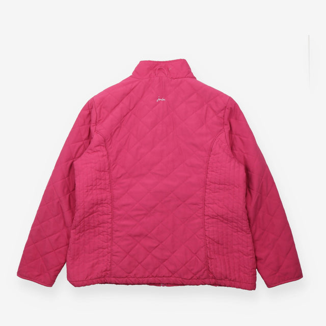 Jacket Quilted Lightweight Zip Up Stand Collar