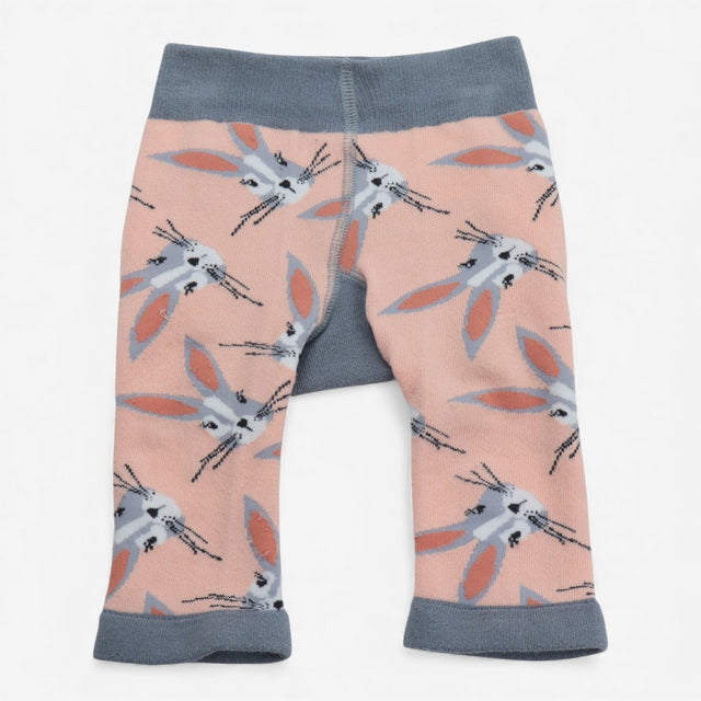 Leggings pink and grey Hare knit