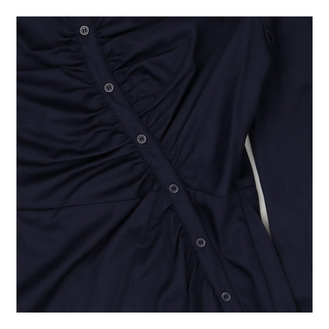 Shirt dress blue cotton