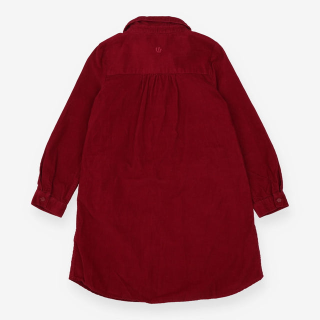 Red Cord Collared Dress