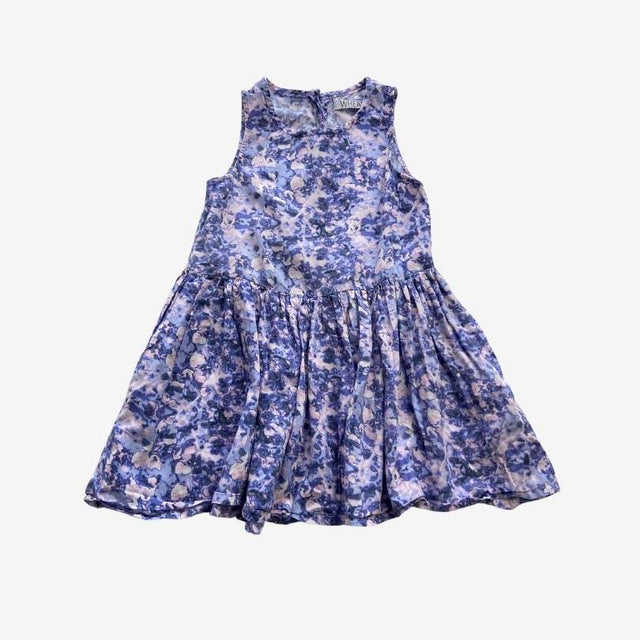 Purple Dip Hem Woven Dress